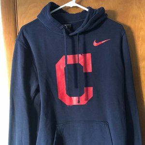 Mens Medium Nike Cleveland Baseball Hoodie